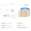LED Under Cabinet Lighting Kit 6PCS 12V COB LED Strip