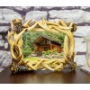 Rustic Intertwined Stag Deer Antlers Picture Frame With Easel Back