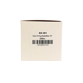 KEX KX-381 Patch-N-Plug Non-Reinforced Patches for 6mm Radial and Bias Tire Repair, 25 Units