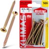 Klimas® Hardened Wood Screws Chipboard Screws Countersunk Head with PZ