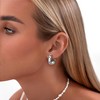 Dochais Hoop Earrings for Women, Medium Colourful Cubic Zirconia Huggie