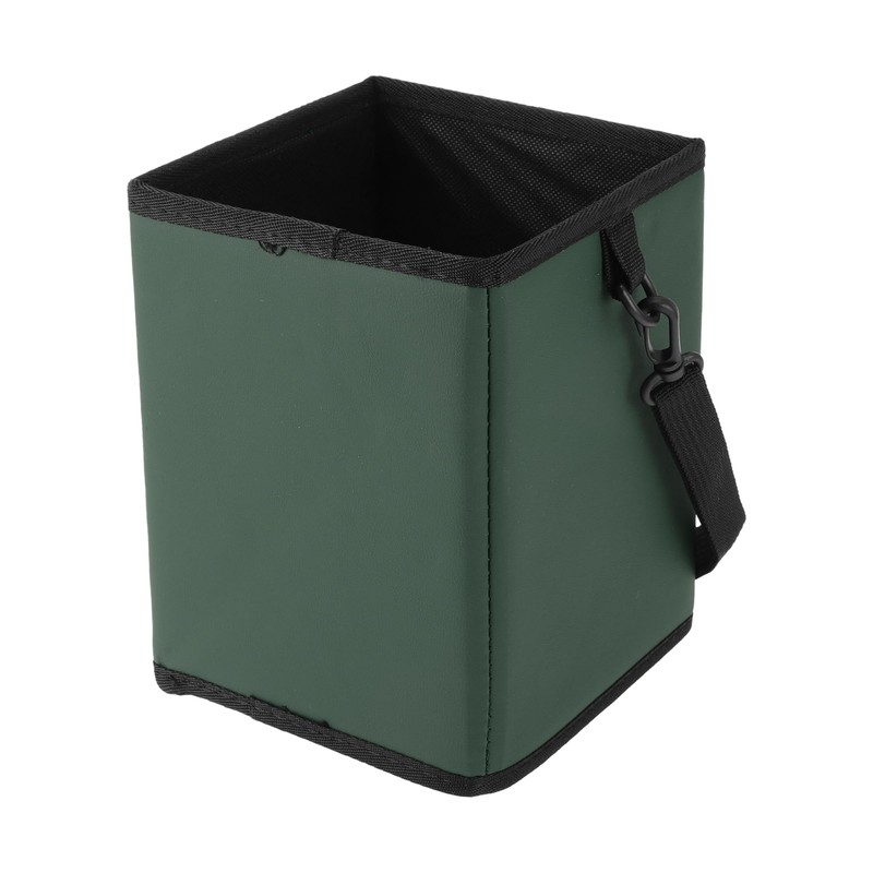 A ABSOPRO Car Trash Can Hanging and Foldable 6.3" Length