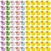 Taicols 100 Pcs Mini Duck Miniatures - Resin Waterproof Tiny