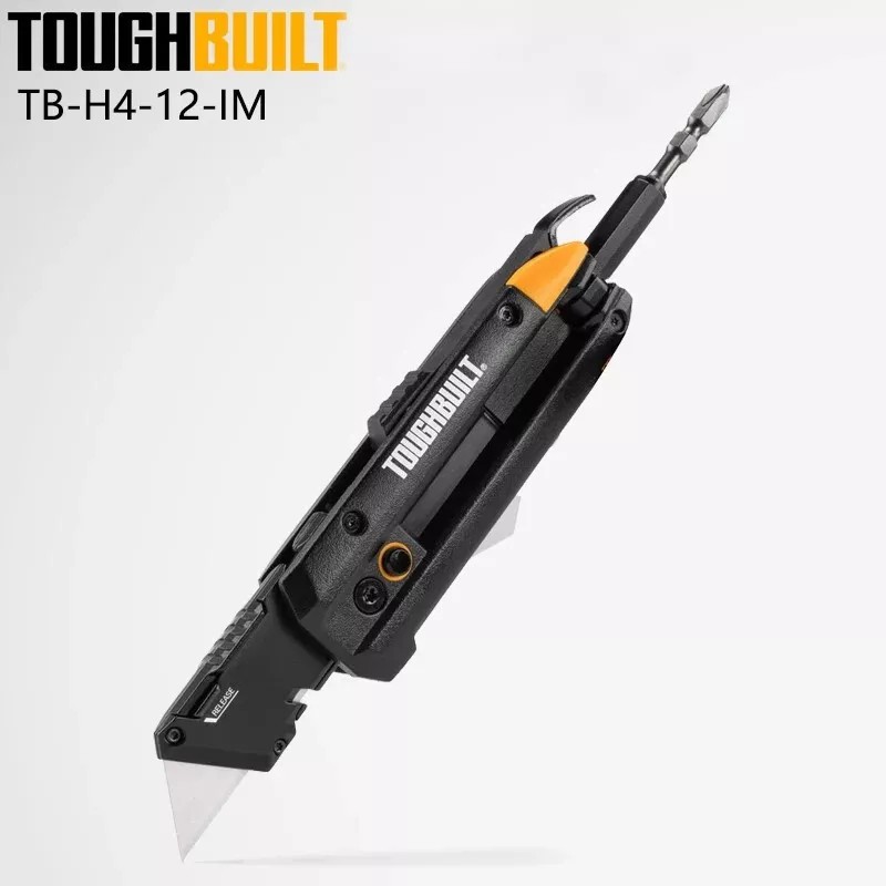 ToughBuilt TB-H4-12-IM Electricians Folding Utility Knife 5-in-1 Multi Tool
