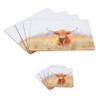 YöL 4 Highland Cow Placemats & 4 Coasters - Dining
