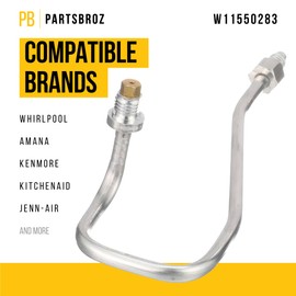 PartsBroz W11550283 Surface Burner Orifice Holder - Compatible with Whirlpool Amana Range - Replaces AP7020078 W10620002 PS16620332 Ultra Durable Replacement