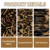 CQQNIU 1 Leopard Print Shawl And 1 Leopard Print Hair