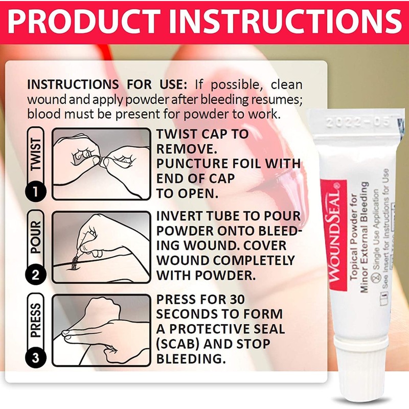 WoundSeal Powder 4 Each (Pack of 3)