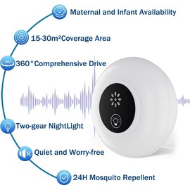 2025 Upgraded Version Ultrasonic Pest & Insect Repellent, Ultrasonic Repellent for Roach, Mosquito, Mouse, Bugs, Rodent, Mice, Spider, Ant, 6-Pcs