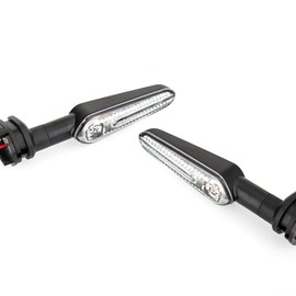 HAZAWA Front Rear Turn Signal Light LED Indicators Compatible with Yamaha YZF R1 R3 R6 R7 R9 R15 R25 YBR 125/250, MT-125/-07/-10, FZ-25/-010(Clear Lens) (STYLE A)