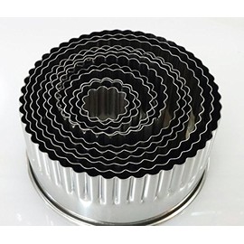 12 Pieces Tall Round Cutter Set (Fluted)