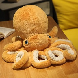 Octopus Stuffed Animals Octopus Plush Doll Toys Octopus Stuffed Toys Gift for Kids and Lovers for Birthday, Christmas, Valentine's Day(17.7-inch Orange)