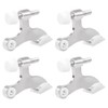 VOANZO 4 Pack Brushed Nickel Hinge Door Stopper Adjustable Heavy