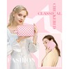 2Pcs Makeup Bag for Women, Large Checkered Cosmetic Bags with