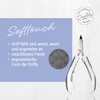 TITANIA Cuticle Nippers with Soft Touch Handle Professional Cuticle Nipper