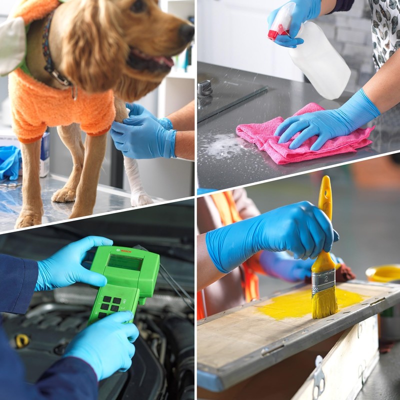 ESTAS Nitrile Gloves - 100 Pack, Medium - 4 Mil