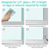 1-Pack Shower Door Bottom Seal POZIA-39 Long,1/4"(6mm) Thick Frameless Glass