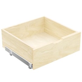 TREATLIFE HOME Pull Out Cabinet Organizer with 8" High Drawer and Wood Slide Out Shelves, 22½" W x 21" D for Kitchen and Pantry Storage