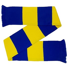 Royal Blue and Yellow Retro Style Scarf