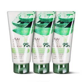 THE FACE SHOP Fresh Jeju Aloe Soothing Gel Tube Type 3 x 300ml / 더페이스샵 신선한 제주 알로에 수딩젤 튜브형 300ml 3개