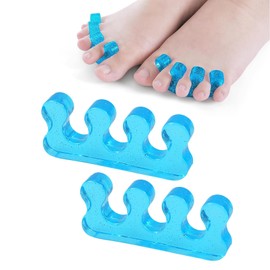 Separador Dedos Silicona Corrector, Gel de Tres Orificios para Endrezadores y Espaciadores de Dedos del Pie Ortopédicos,Juanetes Pedicura Alivia Rápidamente el dolor Corrige tus Dedos de Forma Natural