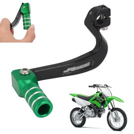 JFG RACING Motorcycle Gear Shifter Folding Shift Lever CNC for KLX 110 KLX110 KLX110L KLX110R 2010-2023 Z125 2015-2023 Dirt Pit Bike Green