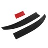 3pcs Rear Trunk Spoiler Kit ABS Adjustable Wearproof Heat Resistant