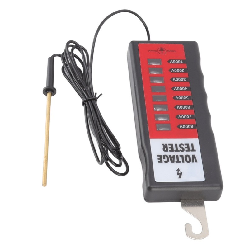 Electric Fence Tester LCD Screen Voltage Meter 10KV Portable Tool