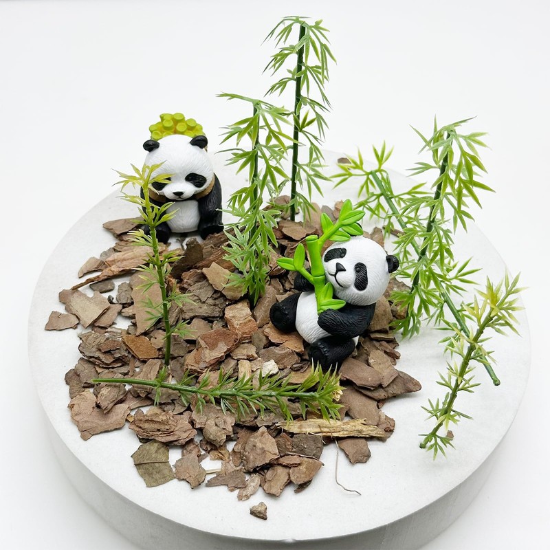Woohome Miniature Garden Landscape, Model Scenery Tree Bark Miniature Bark