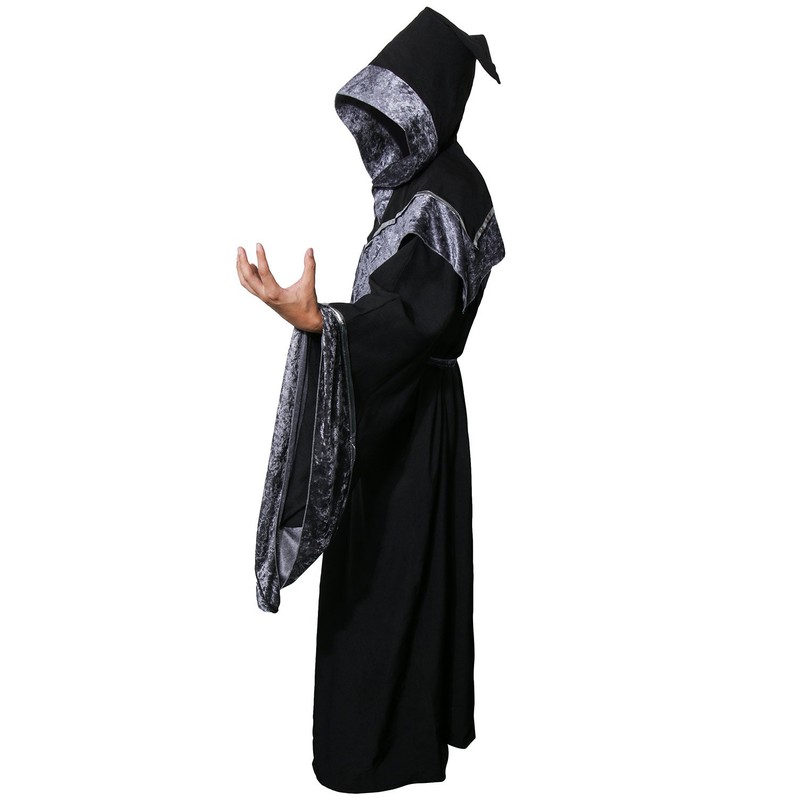 Nofonda Wizard Costume, Dark Wizard Robe, Warlock Cape, Cosplay Costume