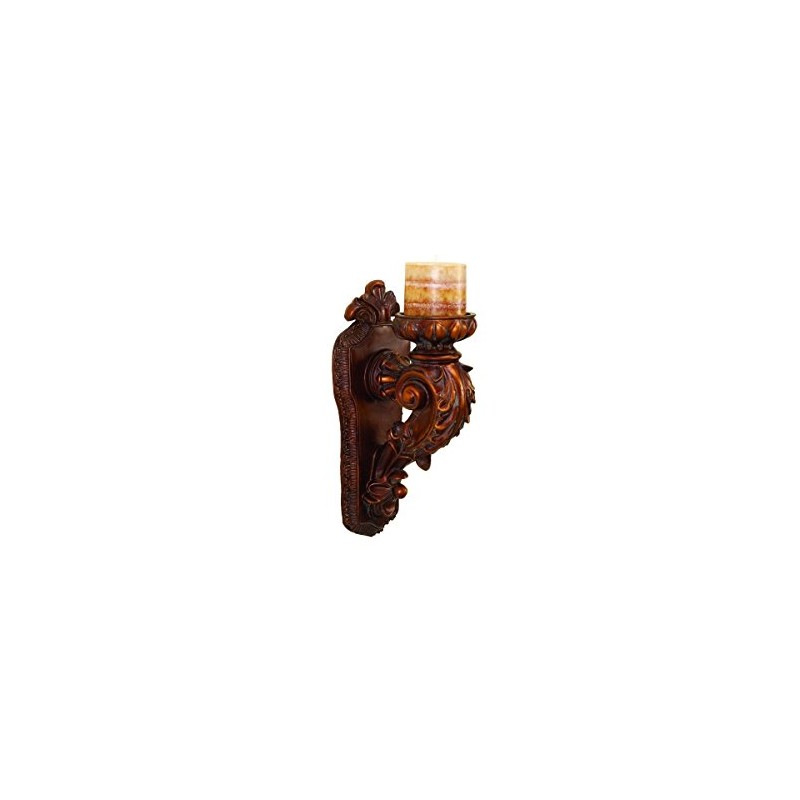 Deco 79 Polystone Solid Wall Sconce, 5" x 7" x
