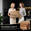 3 Pack Teak Wood Cutting Board Set for Kitchen Charcuterie