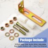 MorningRo 4 Pack Slide Gate Guide Roller Adjustable Dual Nylon
