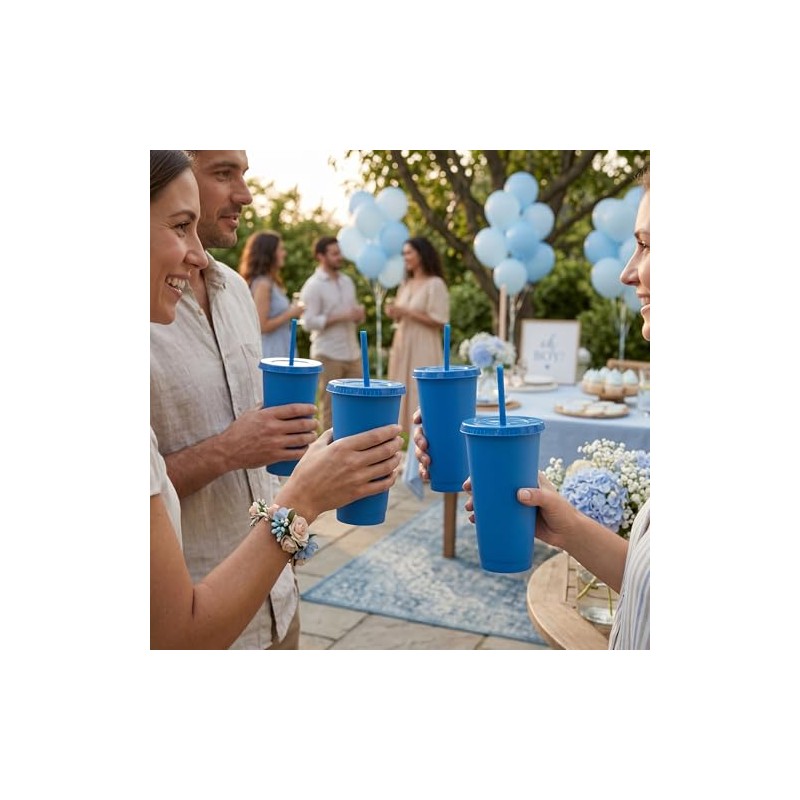 Vasos de Plastico Reusable Set de 10, 20, Y 50
