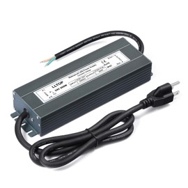 LLTOP LED Power Supply 24V 8.3A 200W LED Driver AC90-130V to 24VDC Converter Low Voltage Transformer Waterproof for Indoor Outdoor LED Lighting