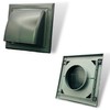 Grey Air Vent Grille Gravity Flap External Ventilation Cover Ducting