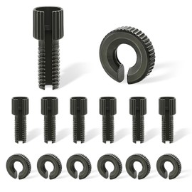 Minho Motorcycle Clutch Brake Cable Adjuster in Carbon Steel Material,8 MM Universal Nut Bolt Fitting for Motorcyle Scooter Mopeds ATV UTV Go Kart 6pcs