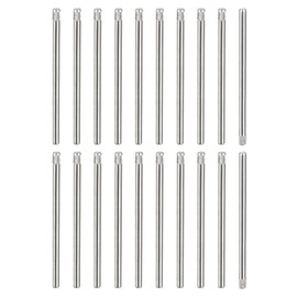 sourcing map 2x40mm 304 Stainless Steel Dowel Pins, 20Pcs Knurled Head Flat Chamfered End Dowel Pin, Wood Bunk Bed Shelf Pegs Support Shelves Fasten Elements