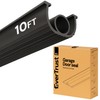 EverTrust 10ft/3M Garage Door Bottom Seal – Weatherproof Stripping Rubber