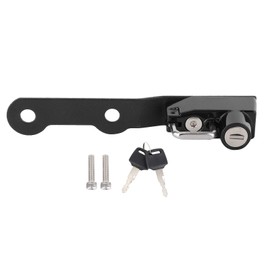 Qiilu Motorcycle Anti-Theft Helmet Lock, Aluminum Stainless Steel, Black, Fit for MT-10 2016-2019/FZ-10 2016-2017 (NA)