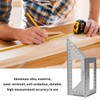 AIMALL 6.7-Inch Aluminium Alloy Angle Ruler, Multi-Purpose 45°/90° Combination Square,