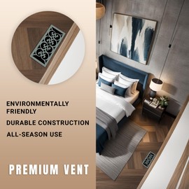 3 Pack Magnetic Vent Covers (5.5inchx12inch) High Strength Decorative Vent Covers for Aesthetic and Functional Use "BRONZE"