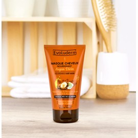 Evoluderm Nourishing Hair Mask Shea Butter & Argan Oil Dry Damaged Hair 150ml