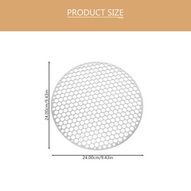 24 Inch Round Stainless Steel Grill Grate - Durable BBQ Mesh for Outdoor Grilling - and Roasting for Barbecue Parties and Family Gatherings
