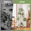 NQW 6 Tier Wood Metal Tall White Indoor Plant Stand