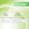 FrogJim FrogJim Klettkabelbinder - 25er-Pack - 20 cm - wei?