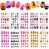 240 uñas postizas para niñas, uñas postizas acrílicas cortas de