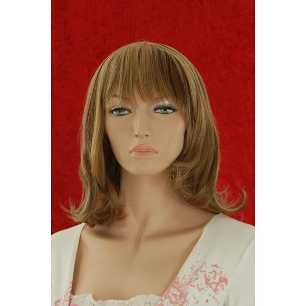 Brown Wig With Dark Highlights