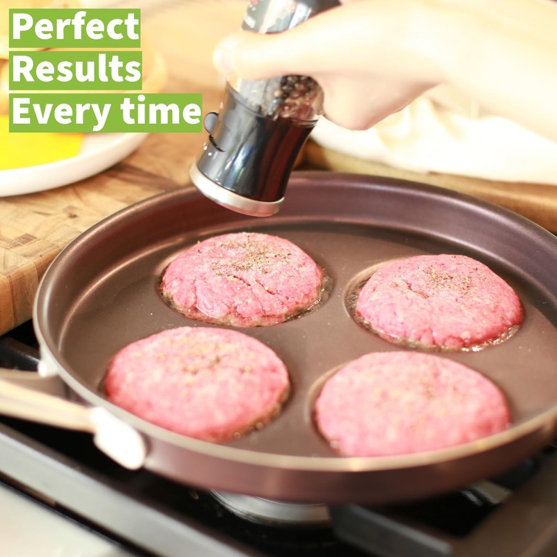 TECHEF - Egg Pan Nonstick, Aluminium Plett Pan, 4 Egg