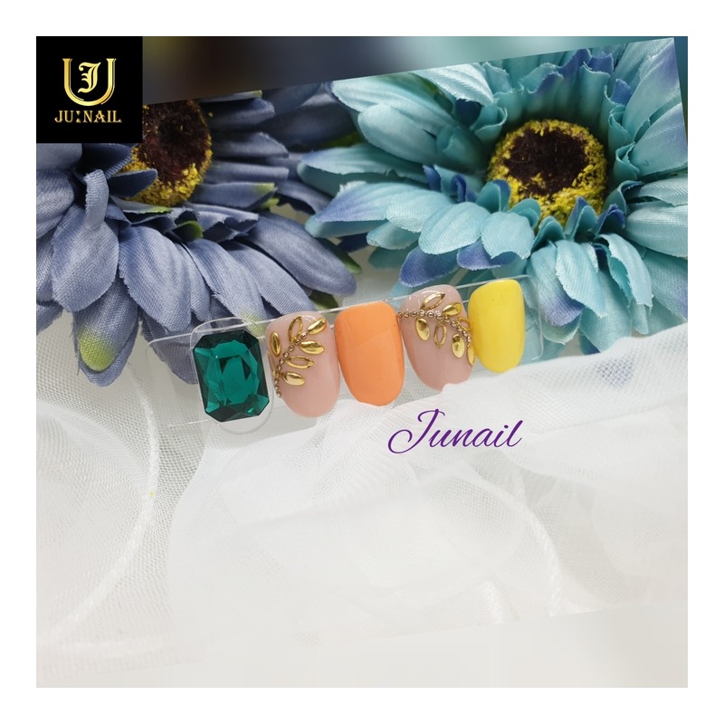 Nostalgic handmade nail tips - Short Almond / 그리움 수제네일팁